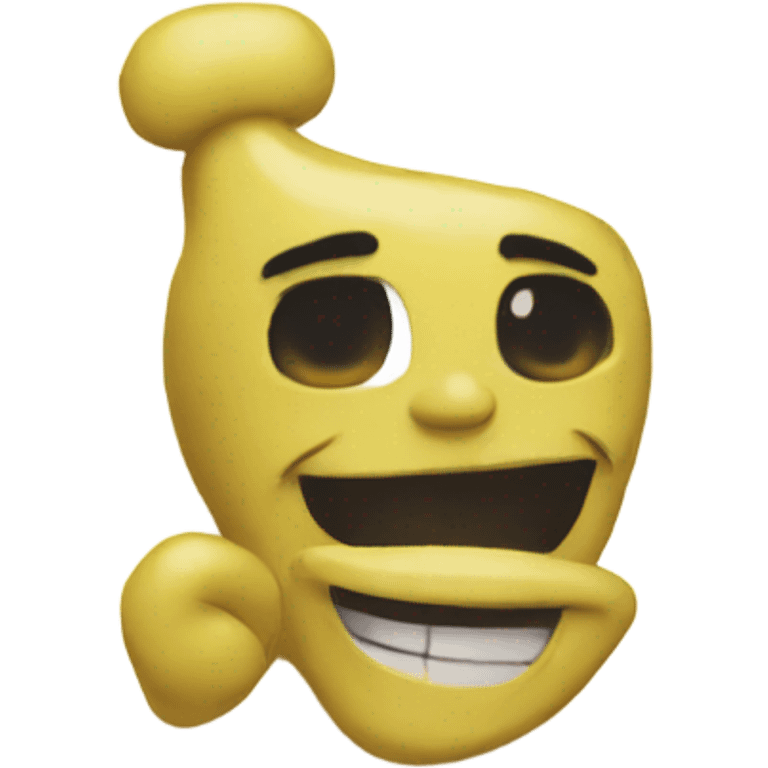 Yellow joy from inside out cartoon emoji