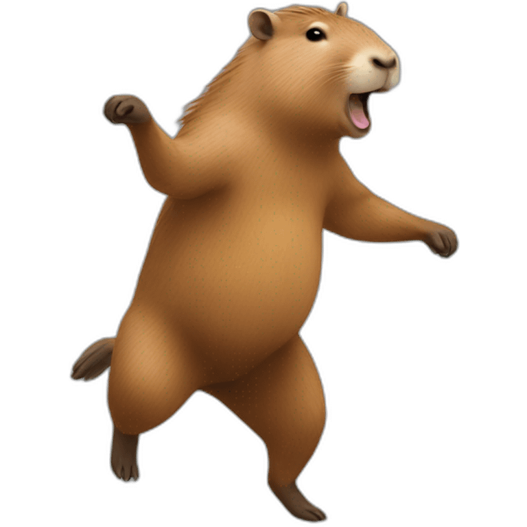 Dancing capybara emoji