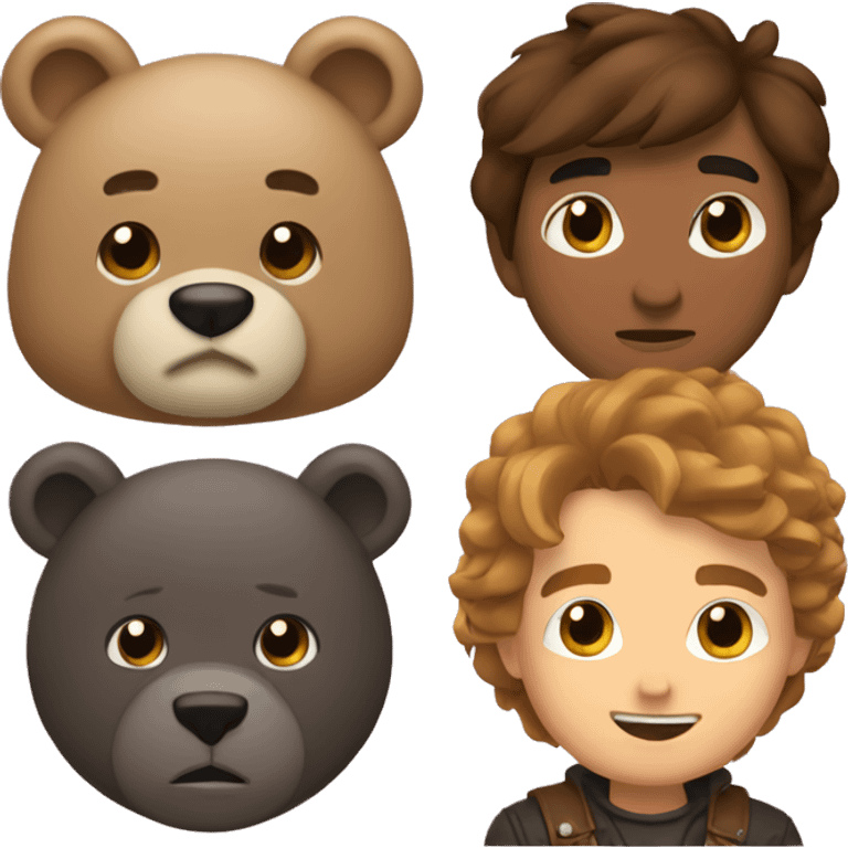 Danny go and bear head  emoji