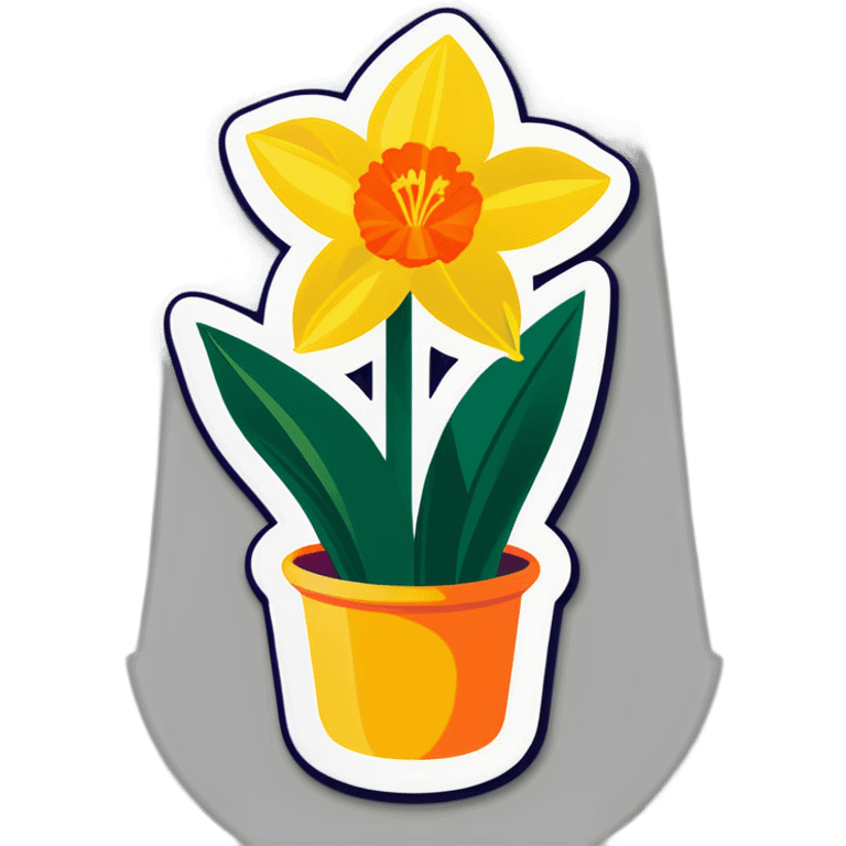 Daffodil tulip crocus playing in the sun emoji