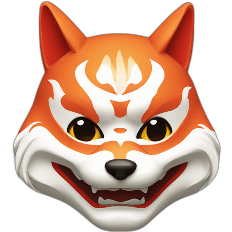 kitsune japanese mask emoji