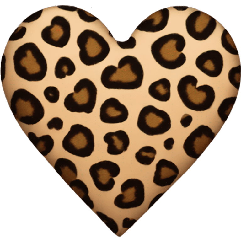 heart in leopard print  emoji