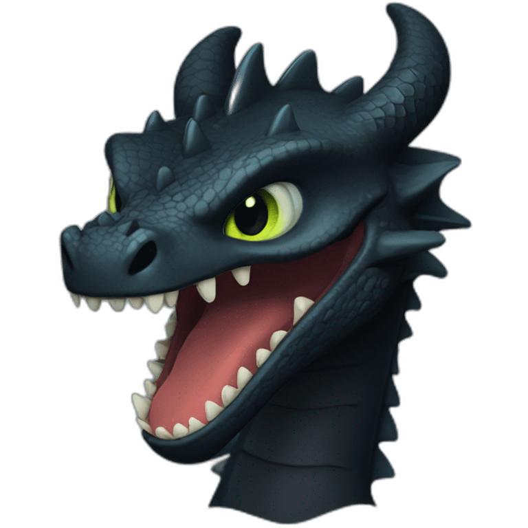 Toothless dragon emoji