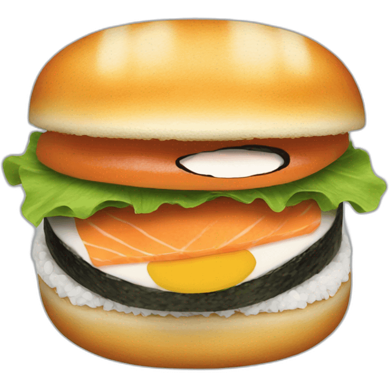 Sushi burger  emoji