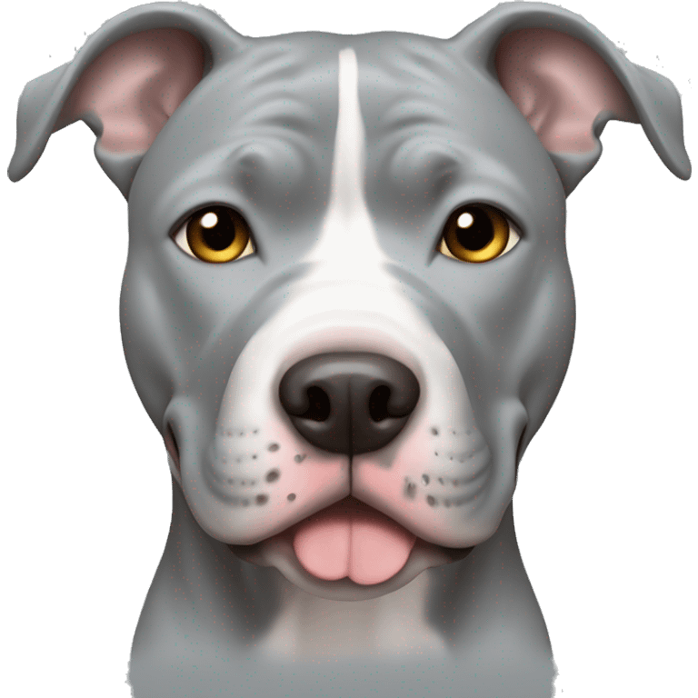 light grey pitbull  emoji