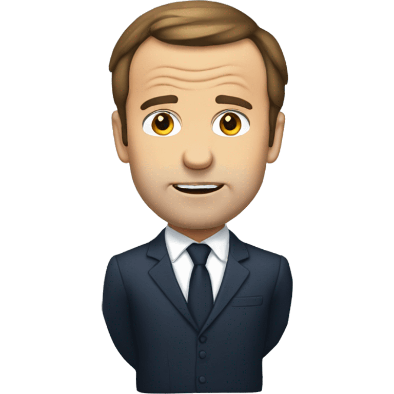 Macron qui pleure beaucoup  emoji