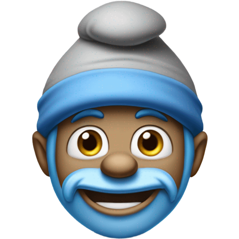 Grey Smurf emoji