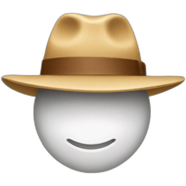 Un sucre d'orge avec un chapeau emoji