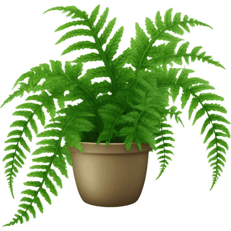 a fern plant in a pot emoji