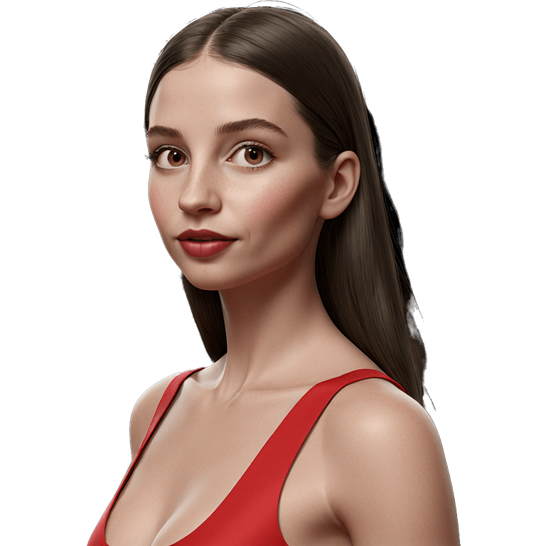 girl in red dress emoji