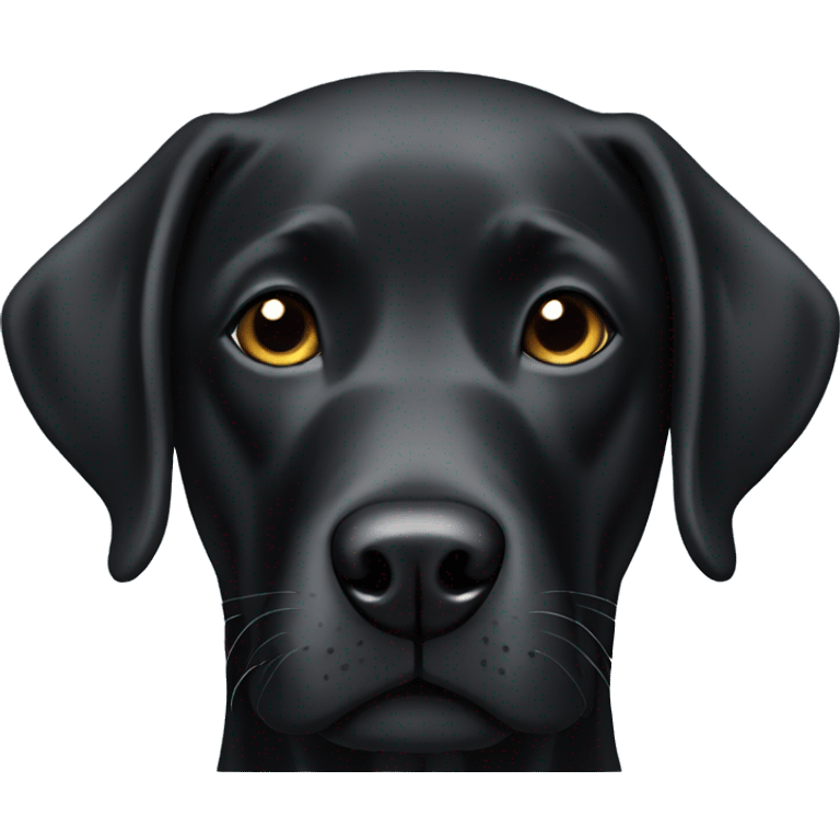 Black labrador emoji