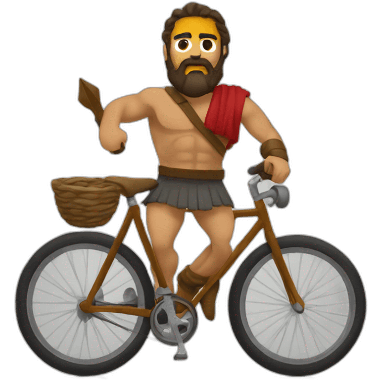 Leonidas en bicicleta emoji