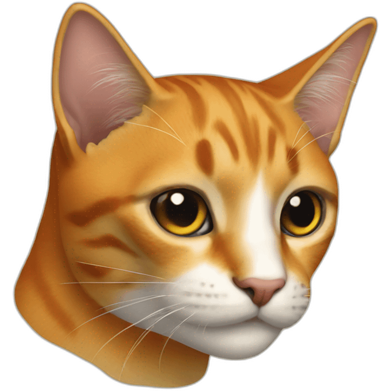 gato laranja emoji