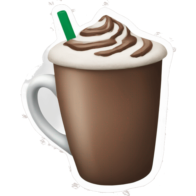 Starbucks peppermint mocha emoji