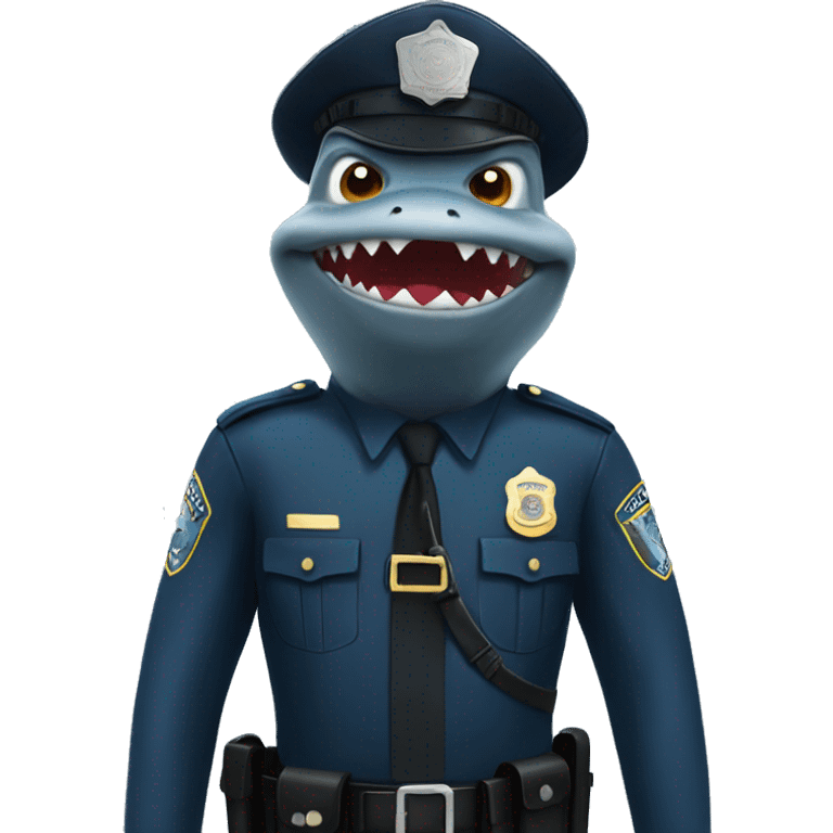 Shark cop emoji