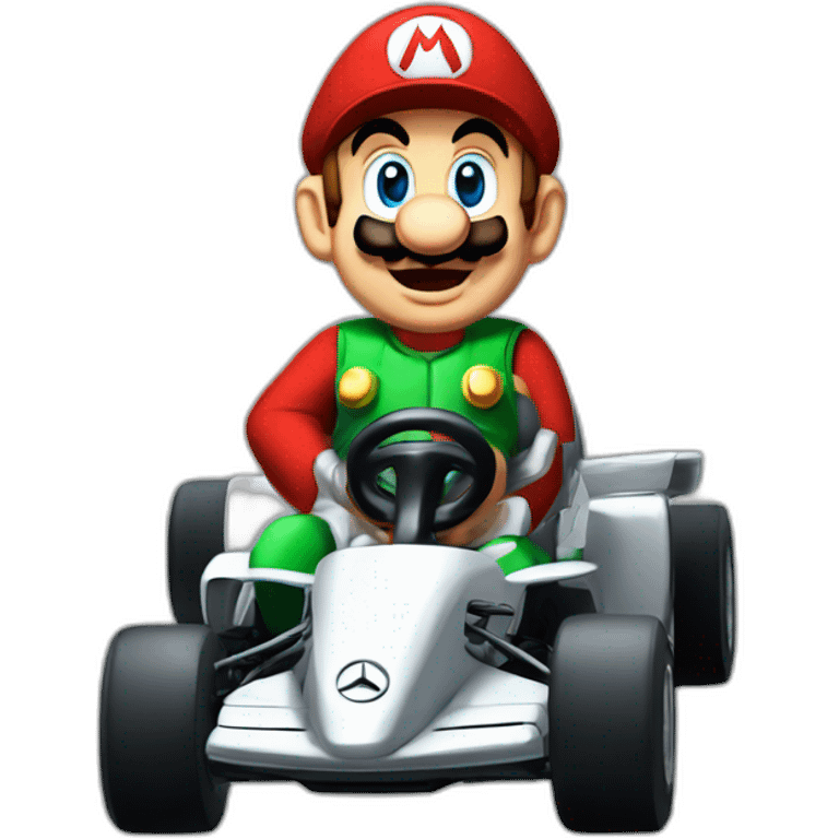 Mercedes AMG as mario kart emoji