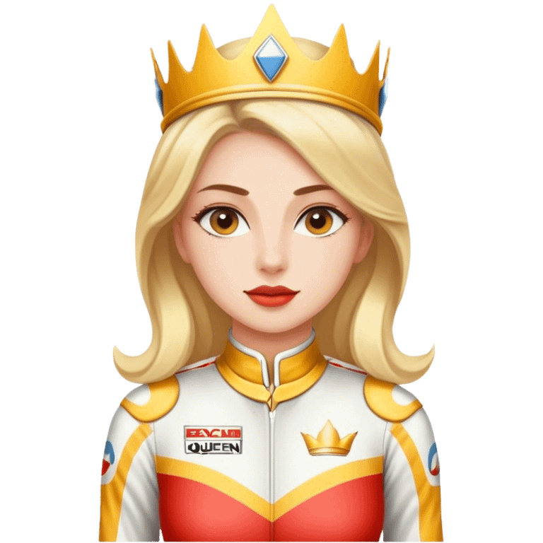 make her a racing queen emoji