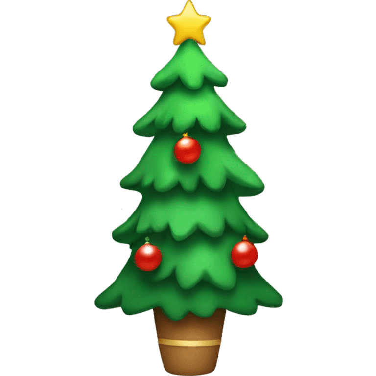 Cute Christmas tree emoji