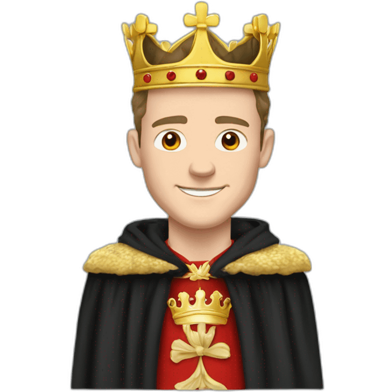 Jonathan Toews as a king with a royal robe on emoji