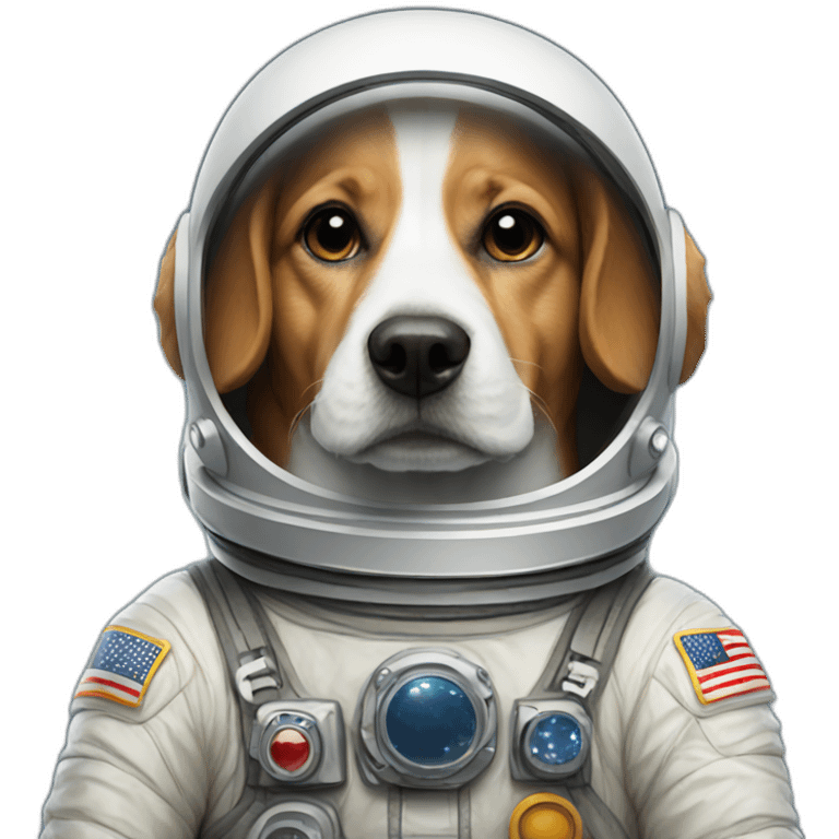 astronaut dog emoji