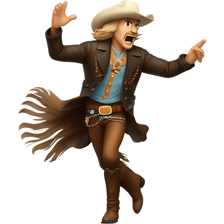 Buffalo bill running emoji