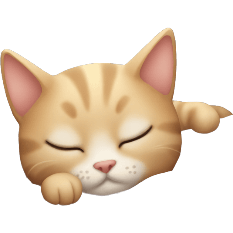 cute cat sleepinb emoji