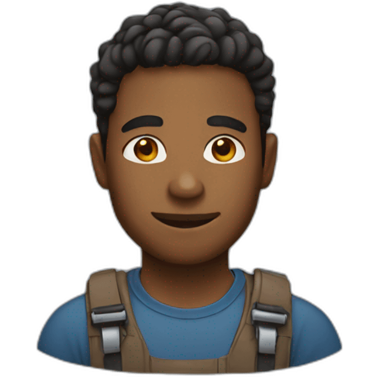 Brown skin tech guy emoji