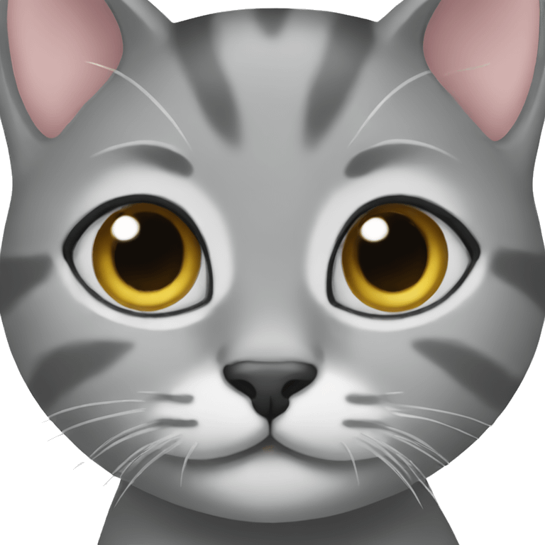 Two grey kittens  emoji