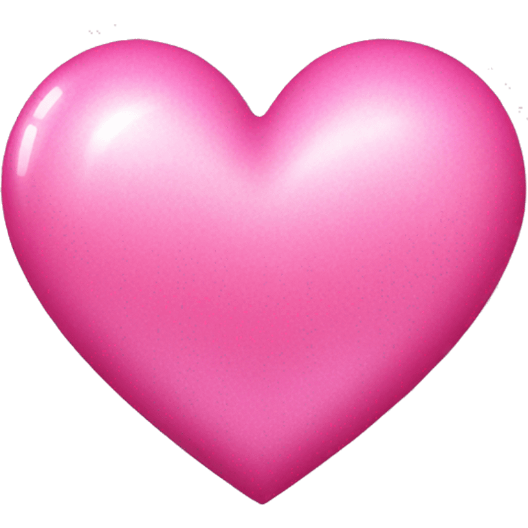 Pink heart with shimmer emoji