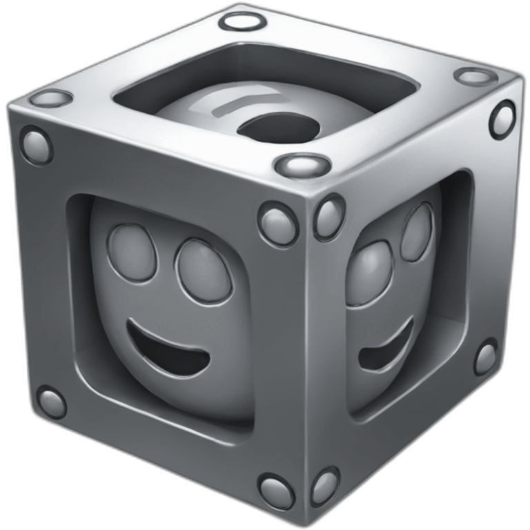 Idea-maker-in-steel-cube emoji