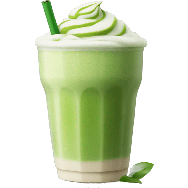 Matcha latte iced  emoji