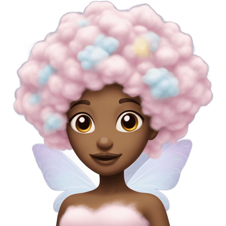 Cotton candy fairy emoji