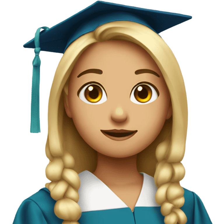 Girl with bow on her grad emoji