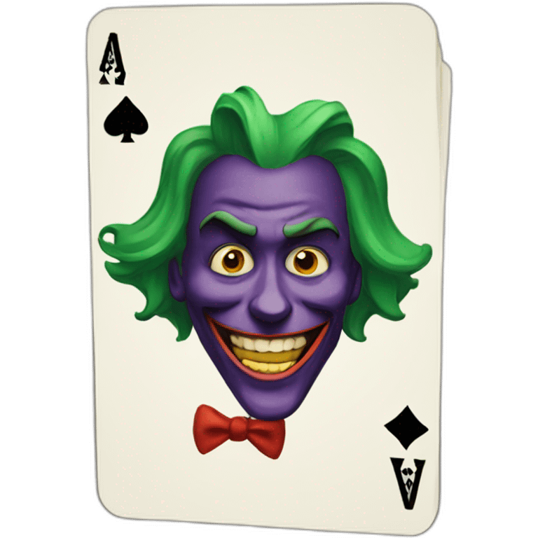 Black joker card emoji