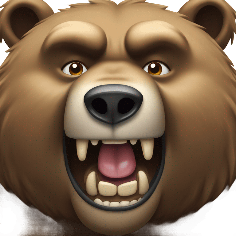 angry bear emoji