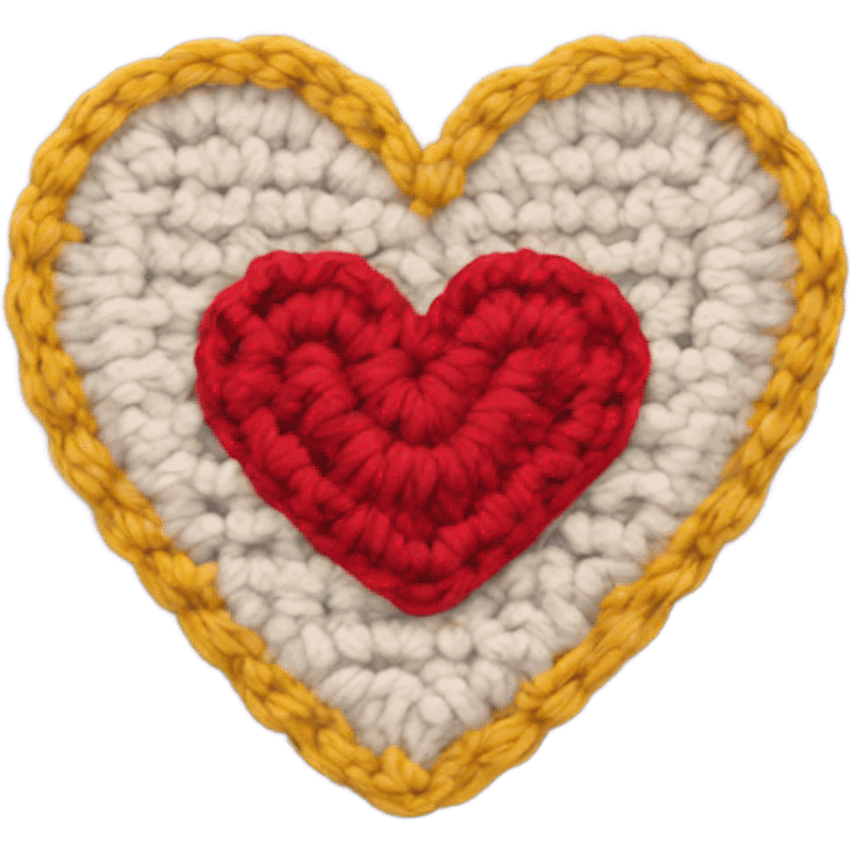 Crochet heart emoji