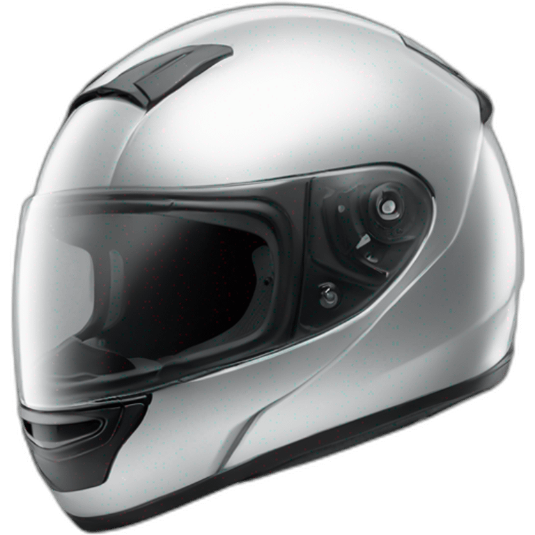 shiny motorcycle helmet emoji