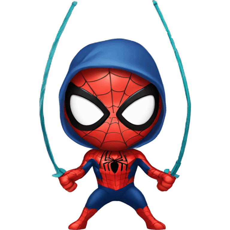 Spiderman with a bow  emoji