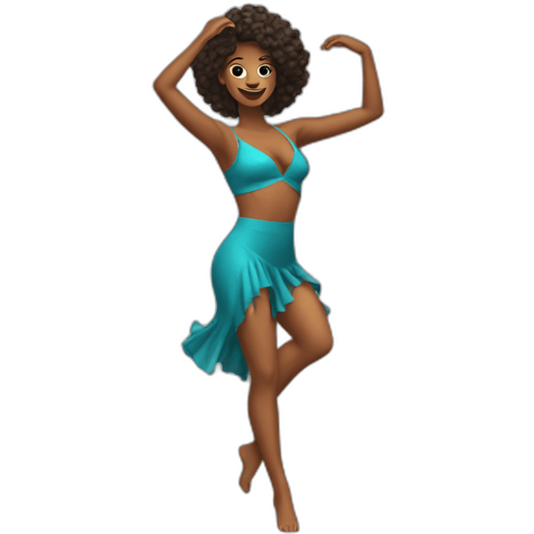 Sexy woman dancing emoji