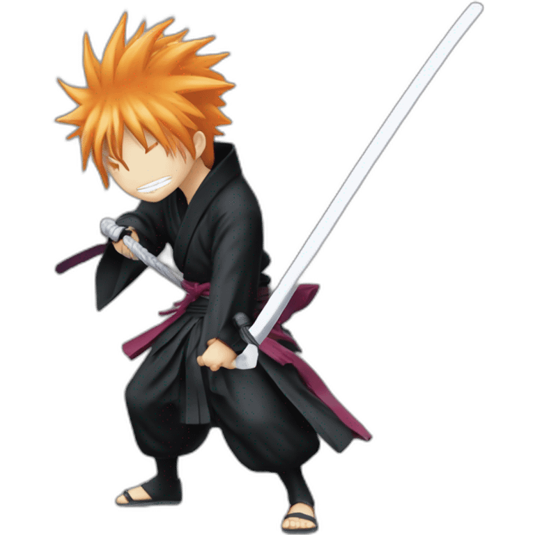 Kurosaki ichigo using bankai emoji