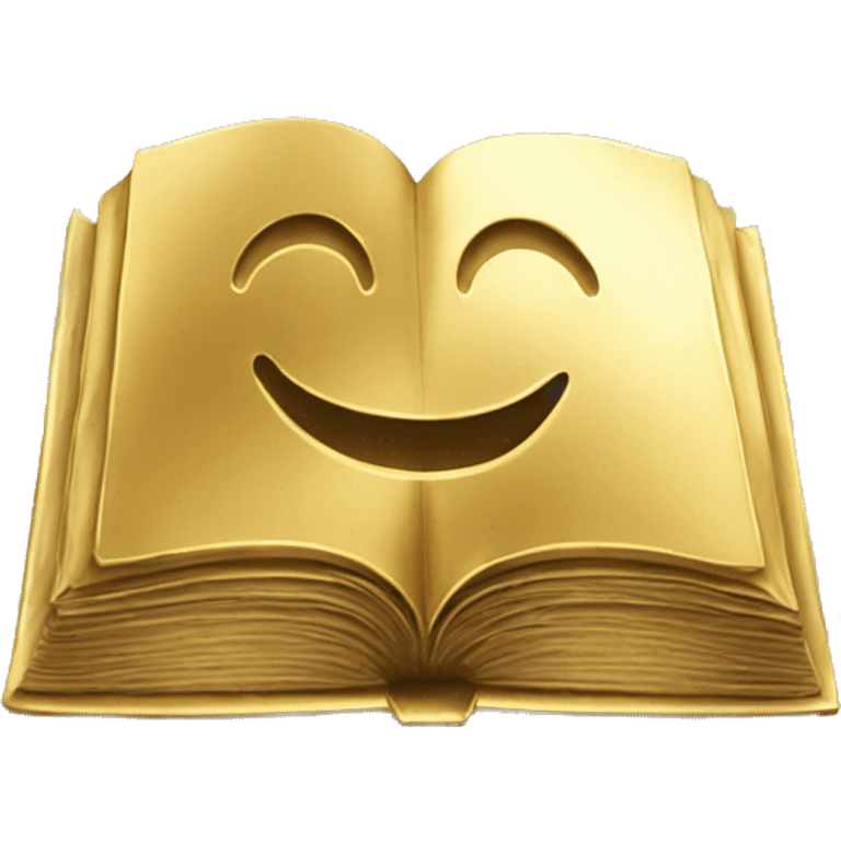 Book made of gold emoji