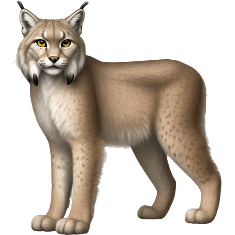 Canadian-lynx full-body emoji