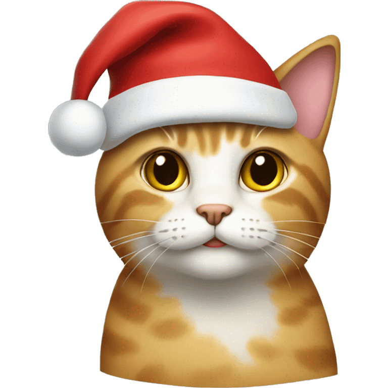 cat with a santa hat  emoji