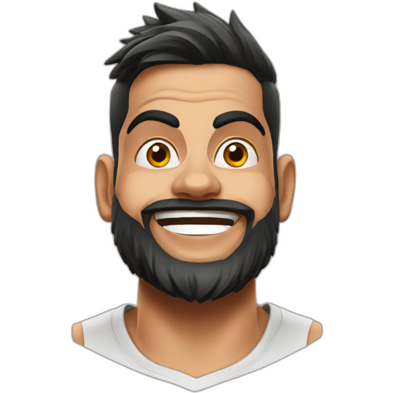 Virat Kohli celebrating  emoji