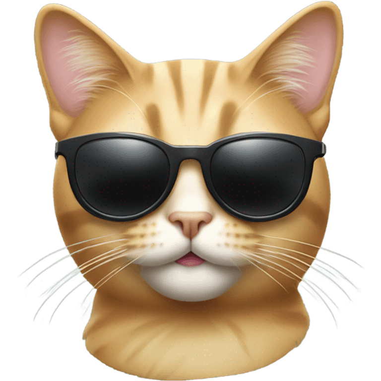 Cat with sunglasses emoji