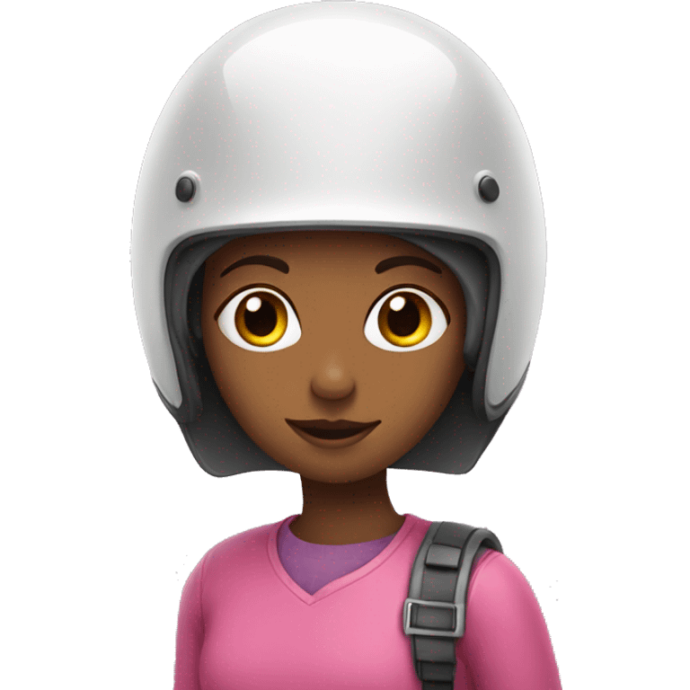 girl with helmet emoji