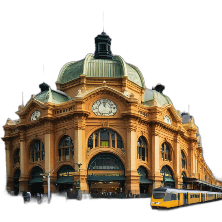 Flinders street station melbourne emoji