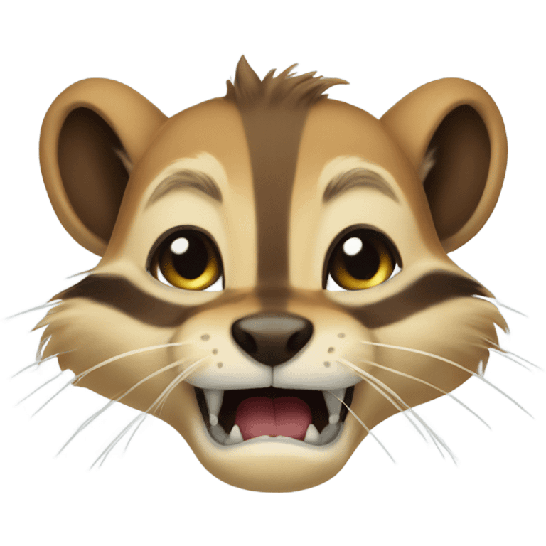 Sabertooth chipmunk emoji