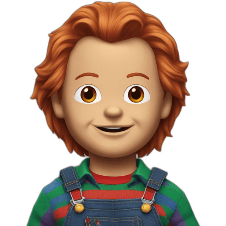 Chucky as gentlmen emoji