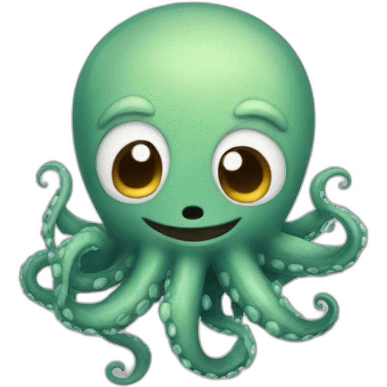 Cute kraken male loving  emoji